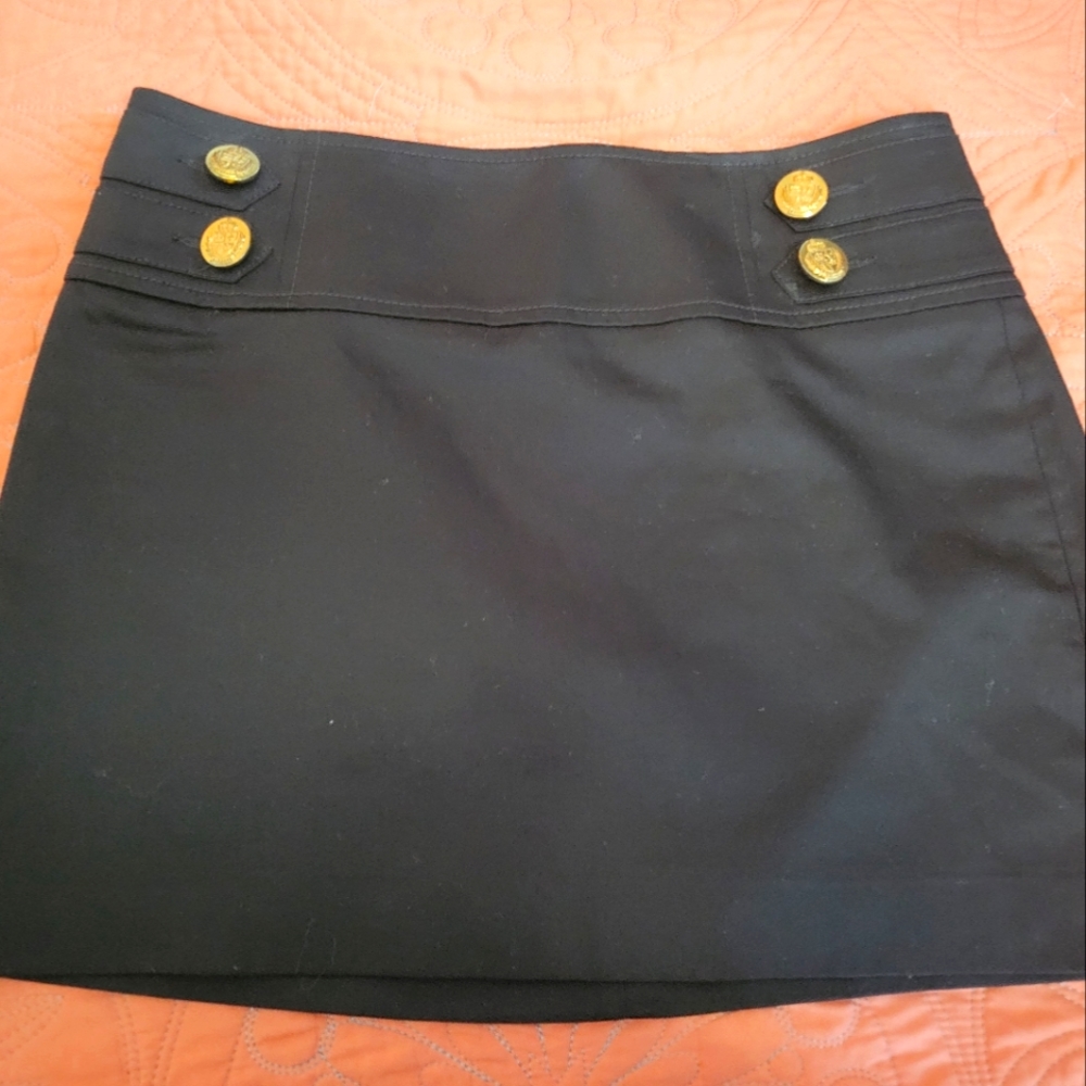 Black mini skirt
